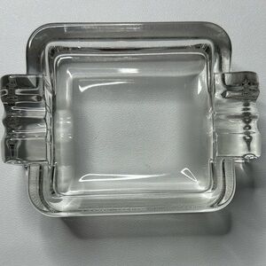 Elegant Vintage Clear Glass Ashtray